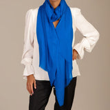 IMPERFECTLY YOURS: Lapis Blue Cashmere and Silk Wrap