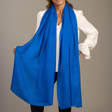 IMPERFECTLY YOURS: Lapis Blue Cashmere and Silk Wrap