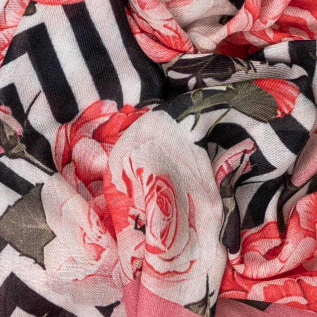 IMPERFECTLY YOURS: Pink Peony Cashmere and Silk Wrap