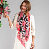 The ‘Unexpected’ Trilogy - Pink Peony Cashmere and Silk Wrap