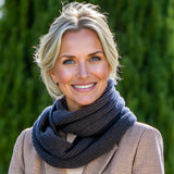 Superluxe Navy Italian Cashmere Double Snood