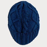 Admiral Navy Waffle Cashmere Beanie