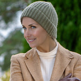 Olive Green Luxe Italian Cashmere Beanie