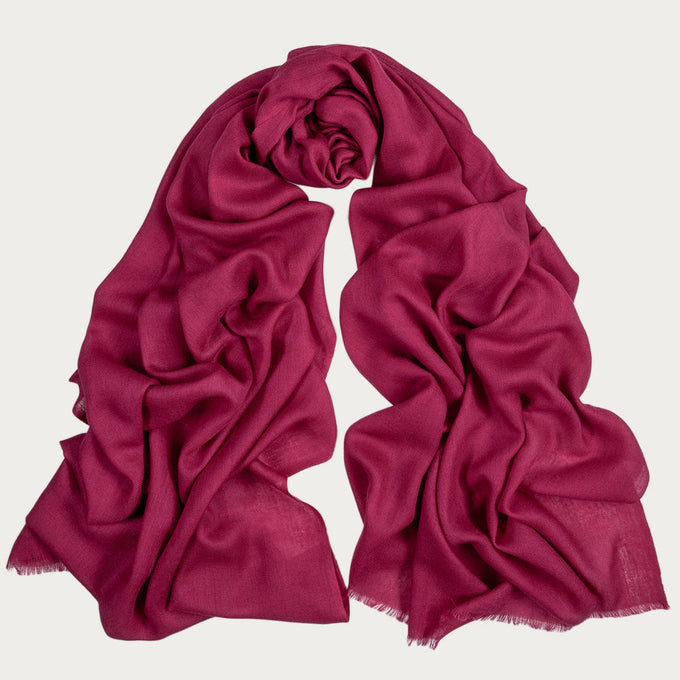 Japanese Violet Cashmere and Silk Wrap