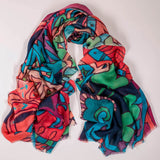 IMPERFECTLY YOURS: Pineapple Print Cashmere and Silk Wrap