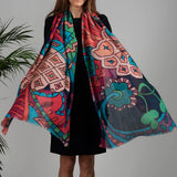 IMPERFECTLY YOURS: Pineapple Print Cashmere and Silk Wrap
