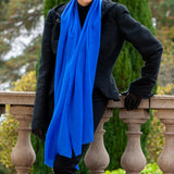 Sapphire Blue Cashmere and Silk Wrap