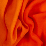 Tiger Orange to Flame Shaded Cashmere and Silk Wrap