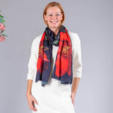 The Winter Trilogy - Winter Red Cashmere and Silk Wrap