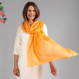 Golden Glow Cashmere and Silk Wrap