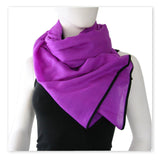 Bleeker Purple and Black Scarf 2