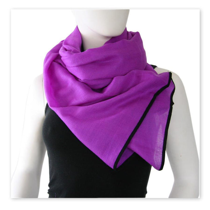 Bleeker Purple and Black Scarf 2