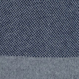 Grey and Navy Chevron Double Faced Cashmere Neck Warmer
