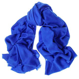 Cobalt Blue Handwoven Cashmere Shawl