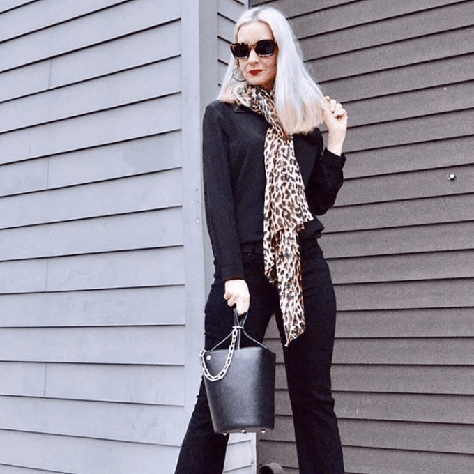 IMPERFECTLY YOURS: Brown Leopard Print Cashmere and Silk Scarf