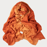 Copper to Coral Cashmere and Silk wrap