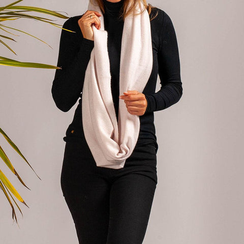 Cream Double Size Cashmere Snood