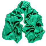 IMPERFECTLY YOURS: Emerald Green Cashmere and Silk Wrap