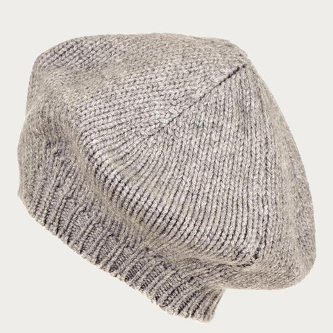 Grey Cashmere Beret