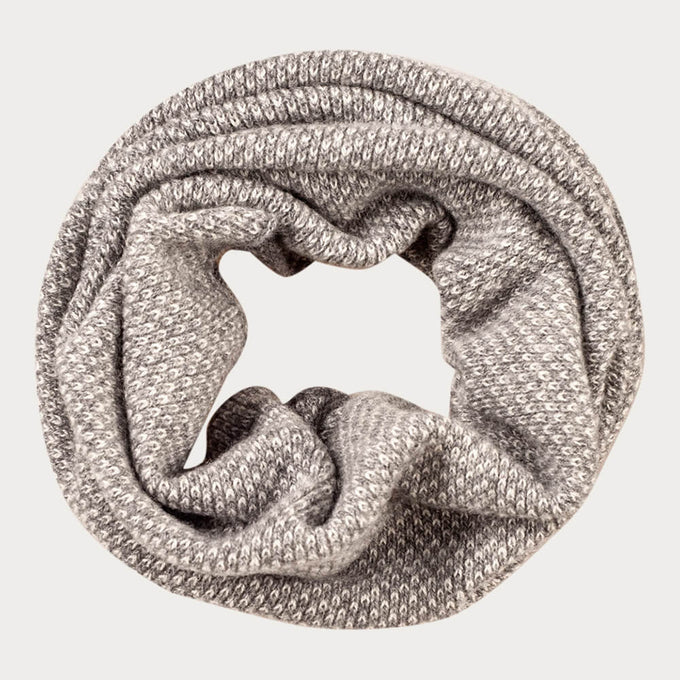 Grey and Ivory Cashmere  Collar