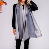 Shades of Grey Cashmere Ring Shawl