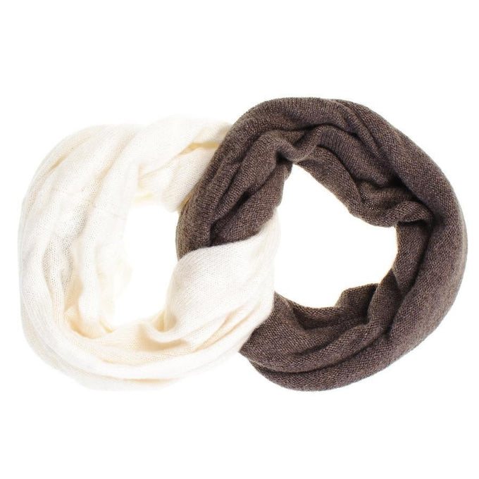 Praline and Cream Cashmere Snood