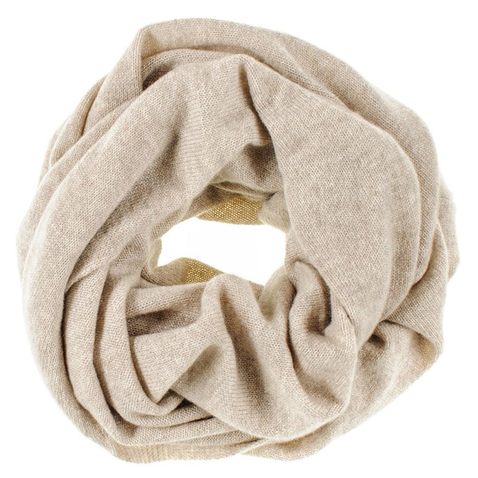 Beige Double Size Cashmere Snood
