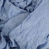 Cornflower Blue Modal and Silk Crinkle Scarf
