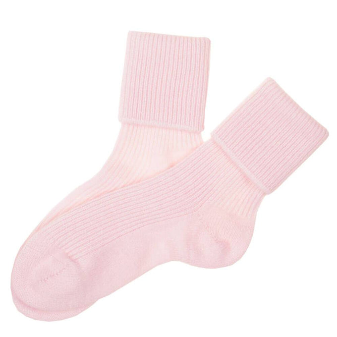 Barely Pink Cashmere Bed Socks