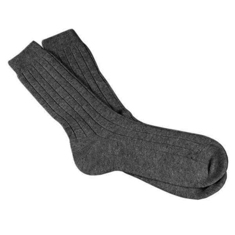 Men's Charcoal Grey Cashmere Socks