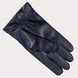Men’s Navy Cashmere Lined Leather Gloves