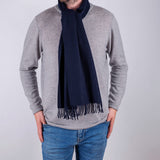 Navy Cashmere Scarf