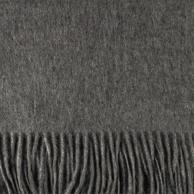 Mid Grey Cashmere Scarf