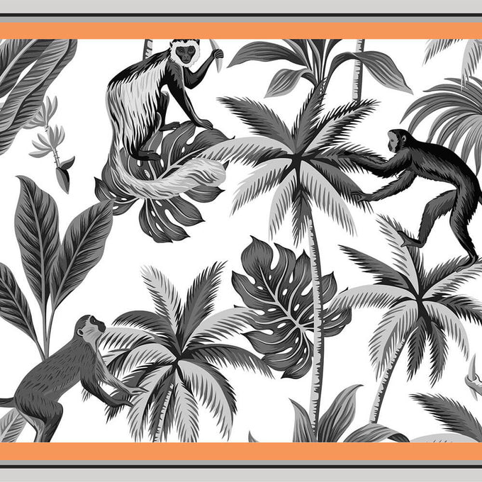 IMPERFECTLY YOURS: The Safari Set - Monkey Business Silk Scarf