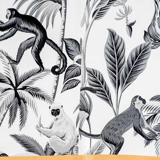 IMPERFECTLY YOURS: The Safari Set - Monkey Business Silk Scarf