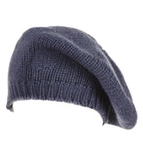 Navy Cashmere Beret