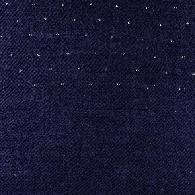 Swarovski Navy Wrap in Cashmere and Silk