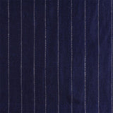 Navy Pinstripe Oversized Cashmere Scarf