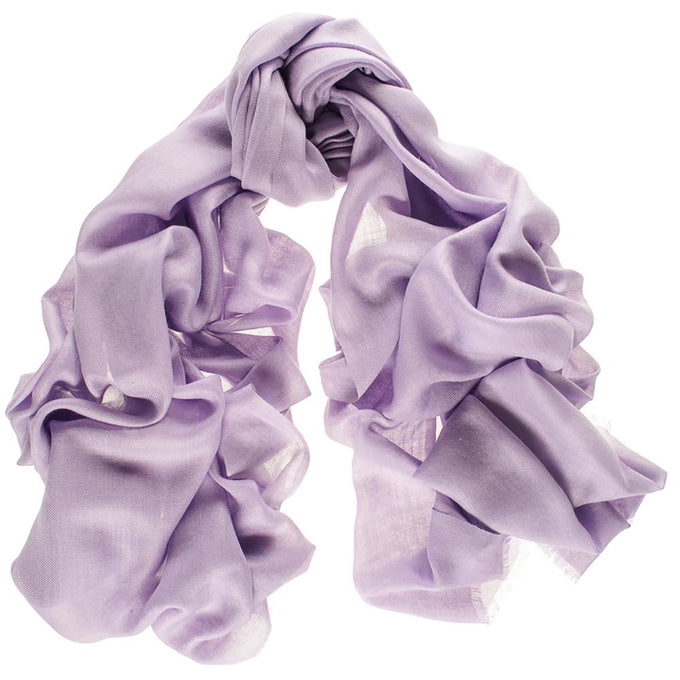 Pastel Lilac Cashmere and Silk Wrap