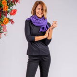 Oversize African Violet Cashmere Scarf
