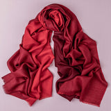 Cardinal Reds Silk and Wool Scarf