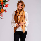Espresso to Latte Shaded Cashmere and Silk Wrap