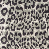 IMPERFECTLY YOURS: Black Leopard Print Cashmere and Silk Scarf