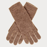 Ladies Light Brown Cashmere Gloves