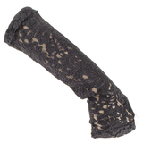 Long Black Lace Fingerless Gloves