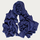 Navy Blue Cashmere Shawl