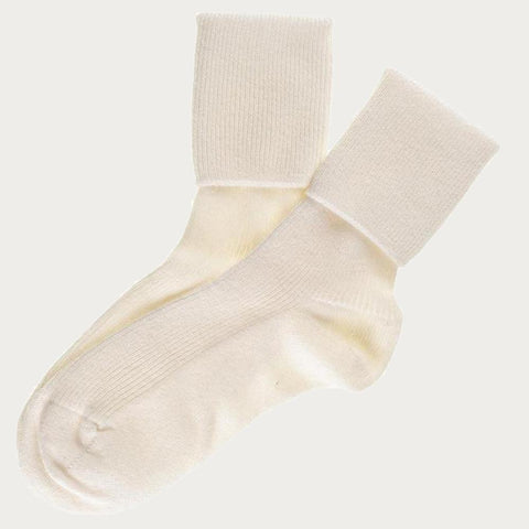 Ladies' White Cashmere Socks