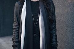 A Blogger Wears Black: Shaded Cashmere Scarf