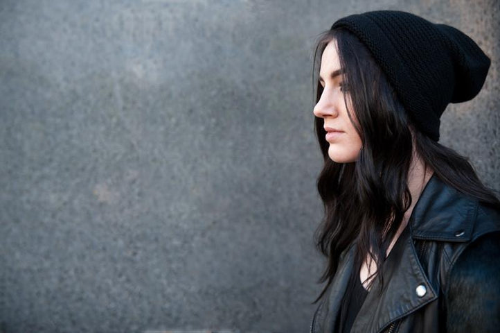 A Blogger Wears Black: Black Cashmere Slouch Beanie