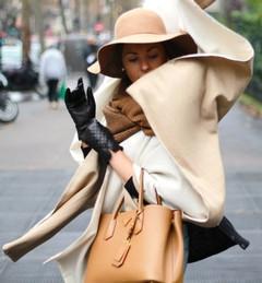 A Blogger Wears Black: Silk & Cashmere Cape